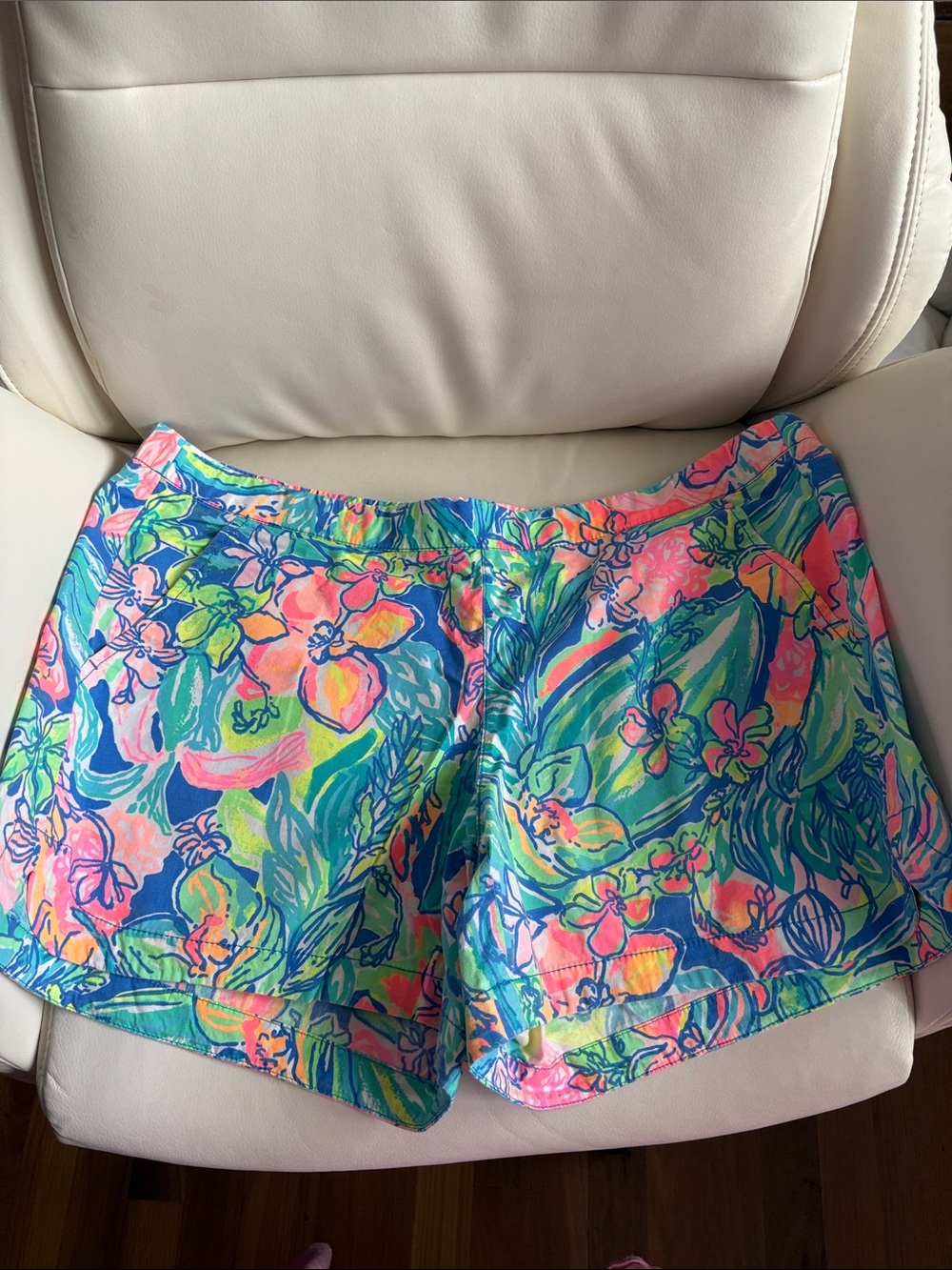 Lilly Pulitzer Shorts Small Bennett Blue Gypsea Ocean View Board Shorts